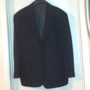 Louis Dell Olio Mens 100% Black Cashmere Blazer/ Sport Coat Made in Ital…